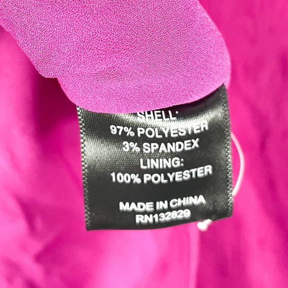 NBD‎ Atlas Mini Dress Pink Fuchsia Halter Keyhole Split Sleeveless Sash Sz M - Picture 9 of 11